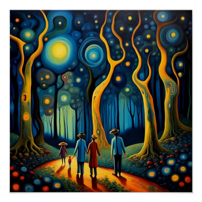 Póster Caminando por el bosque 6 (Anverso)