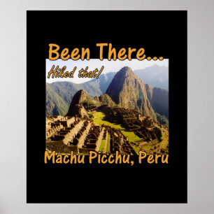 Póster Caminando por el sendero Inca - Machu Picchu