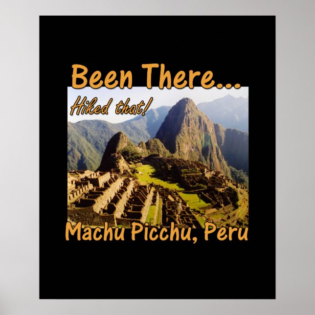 Póster Caminando por el sendero Inca - Machu Picchu (Frente)