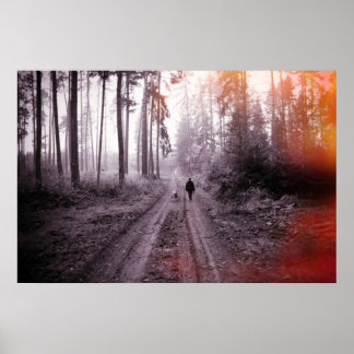 Póster caminando por los perros