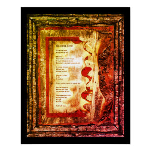 Póster Caminando solo