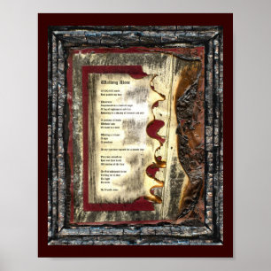 Póster Caminando solo