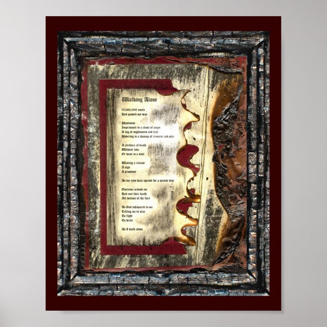 Póster Caminando solo (Frente)