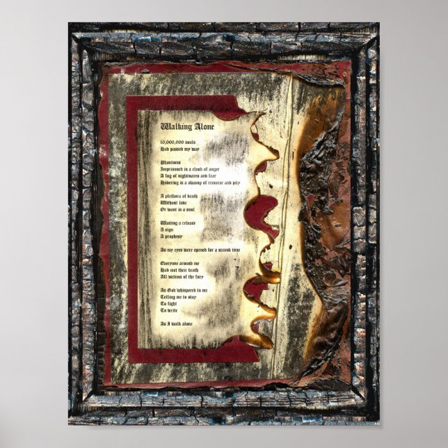 Póster Caminando solo (Frente)