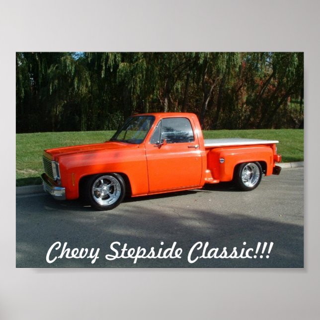 Póster Caminante, Chevy Stepside Classic. (Frente)