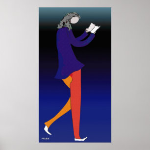 Póster Caminante de la lectura