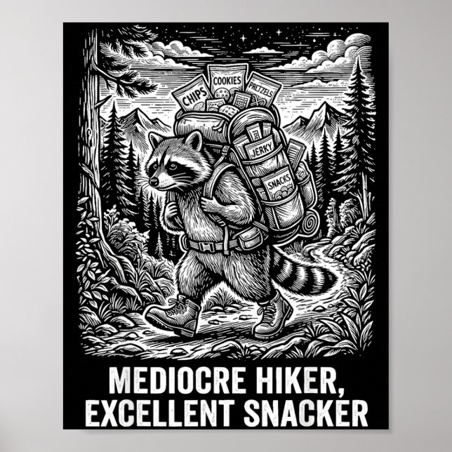 Póster Caminante mediocre excelente comedor divertido map (Frente)