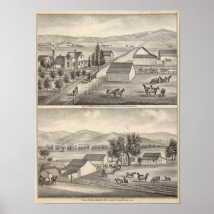 Póster Caminante, residencias de Knittel, granjas