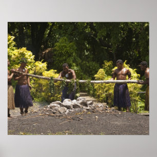 Póster Caminantes de fuego, Centro Cultural Polinesio, Vi