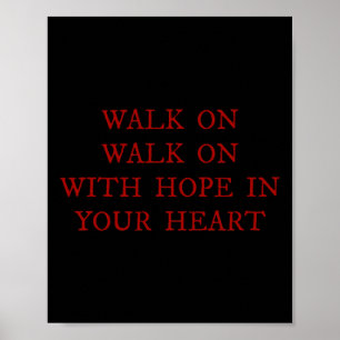 Póster Caminar con esperanza en tu corazón Canción de Liv