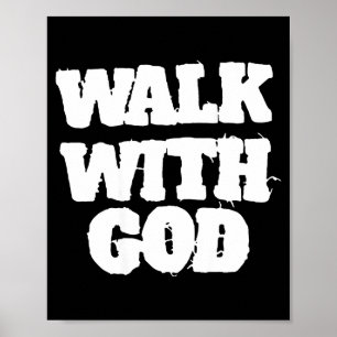 Póster Caminar con Jesús Dios Hombres Mujeres Cristianas 