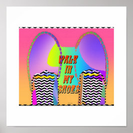 Póster Caminar En Mi Poster De Zapatos