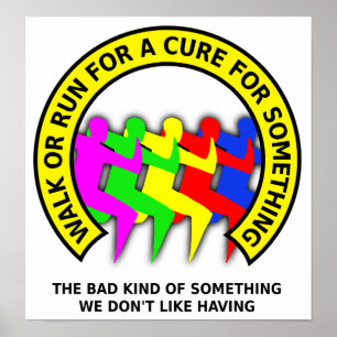 Póster Caminar Por El Rótulo De Poster Imprenta Cure Funn