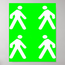 Póster Caminar por el verde