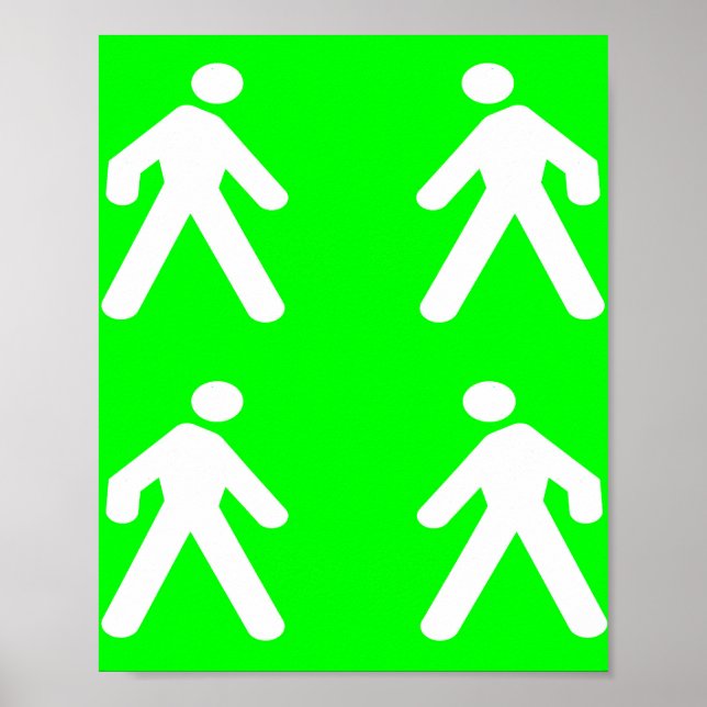 Póster Caminar por el verde (Frente)