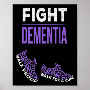 Póster Caminar Por Una Cura Demencia Conciencia De La Cin