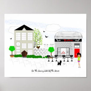 Póster Caminar Siempre Por El Lado Soleado De La Calle