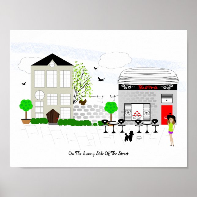 Póster Caminar Siempre Por El Lado Soleado De La Calle (Frente)