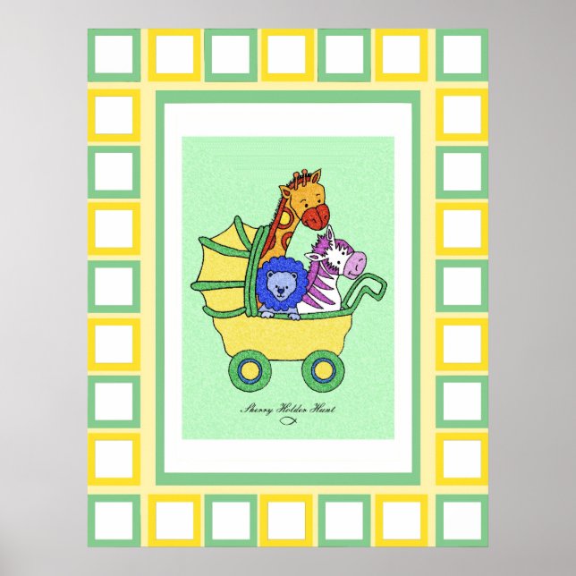 Póster Caminata de animales 11 (Frente)