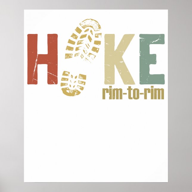Póster Caminata de borde a borde divertido camping 2 (Frente)