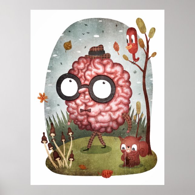 Póster Caminata de Cerebros (Frente)