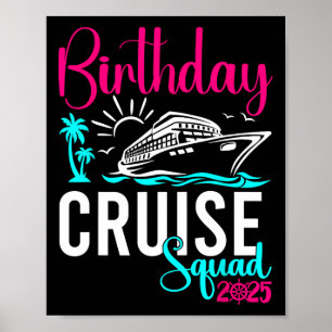 Póster Caminata de cumpleaños 2025 para amigos de grupo f