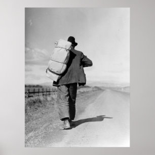 Póster Caminata de inmigrantes - 1935