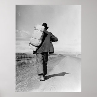 Póster Caminata de inmigrantes - 1935