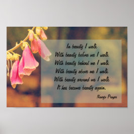 Póster Caminata del Orador Navajo en Poster de Belleza