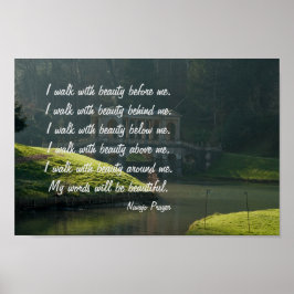 Póster Caminata del Orador Navajo en Poster de Belleza