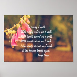 Póster Caminata del Orador Navajo en Poster de Belleza