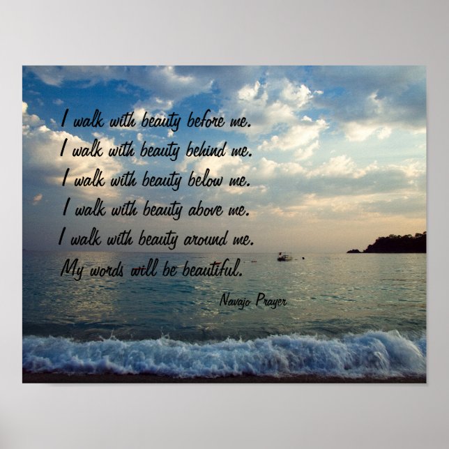 Póster Caminata del Orador Navajo en Poster de Belleza (Frente)