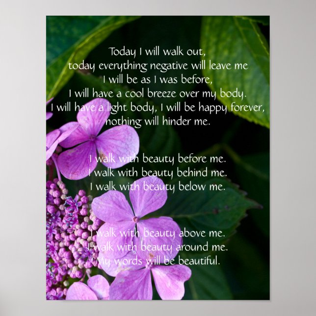 Póster Caminata del Orador Navajo en Poster de Belleza (Frente)