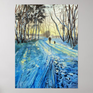 Póster Caminata invernal "Los dos"