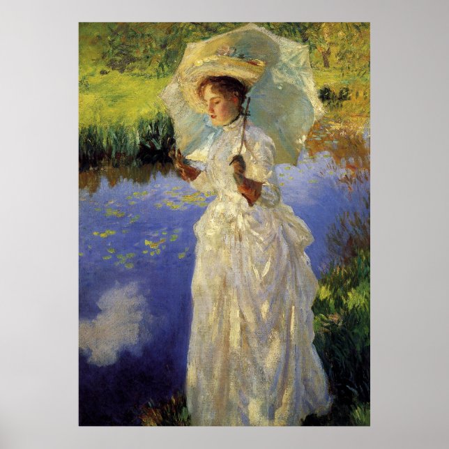 Póster Caminata matutina de John Singer Sargent (Frente)