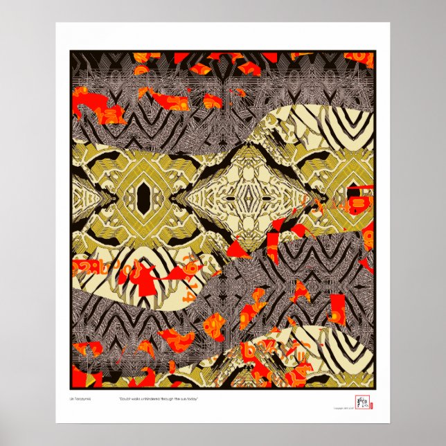 Póster Caminatas de duda sin obstáculos (Frente)