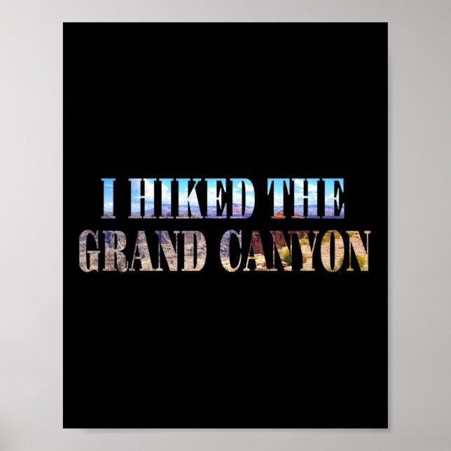 Póster Caminé el Gran Cañón (Frente)