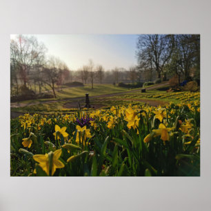 Póster Caminé sola como una nube de William Wordsworth