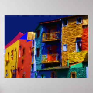 Póster Caminito Buenos Aires por Ozborne Whilliamsson