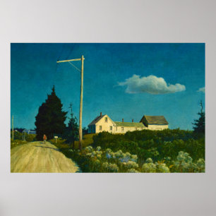 Póster Camino a la Casa Jones de Newell Convers Wyeth