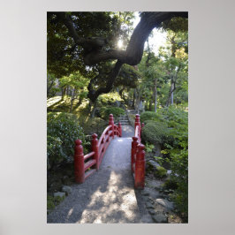 Póster Camino a la serenidad - Jardín japonés