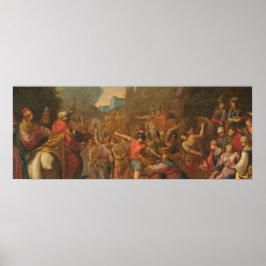 Póster Camino al calvario - Círculo de Claude Déruet Bell