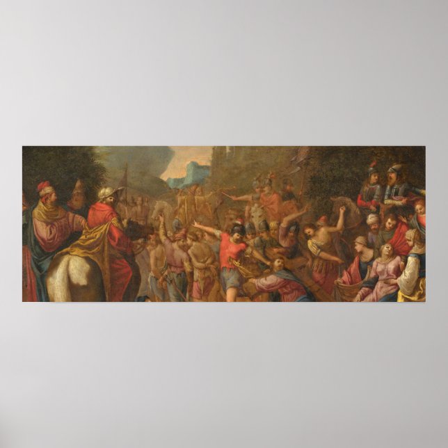 Póster Camino al calvario - Círculo de Claude Déruet Bell (Frente)