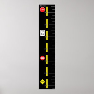 Póster Camino al crecimiento, gráfico de crecimiento