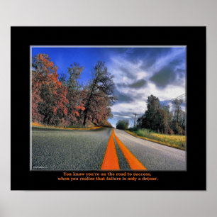 Póster Camino al éxito