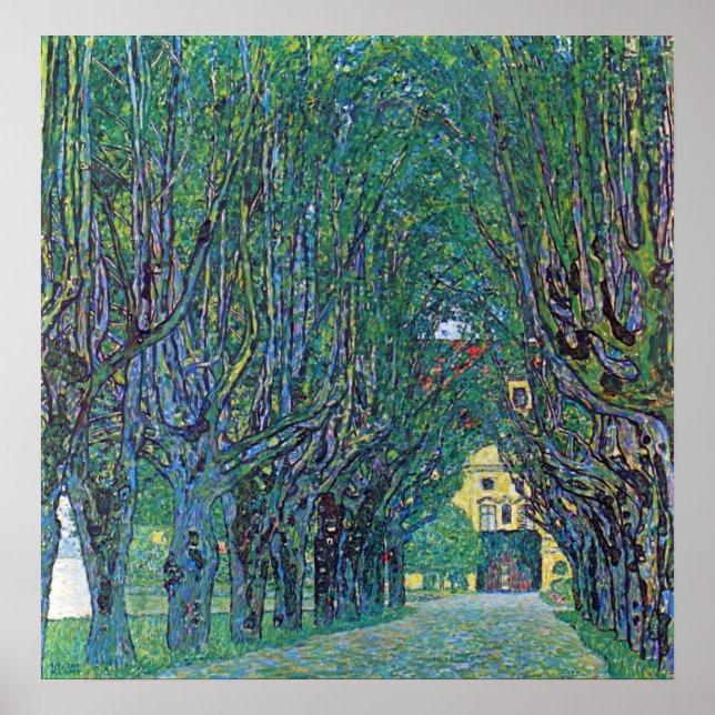 Póster Camino al Parque por Gustav Klimt (Frente)