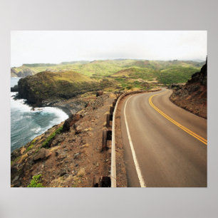 Póster Camino costero