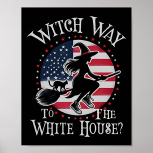 Póster Camino De Bruja A La Casa Blanca Kamala Harris Whe