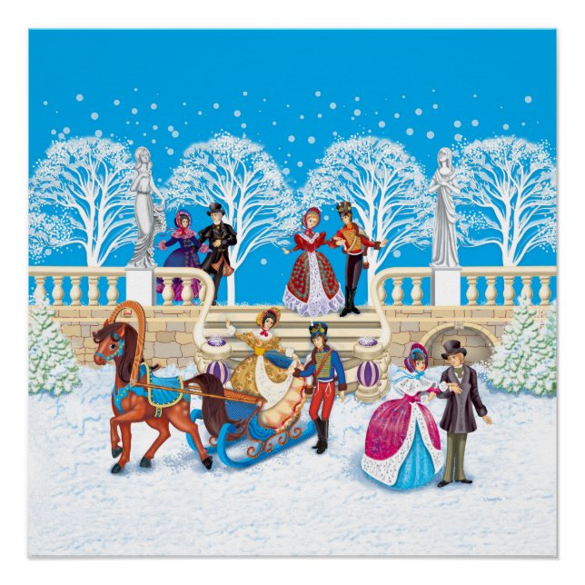 Póster Camino de invierno (Anverso)