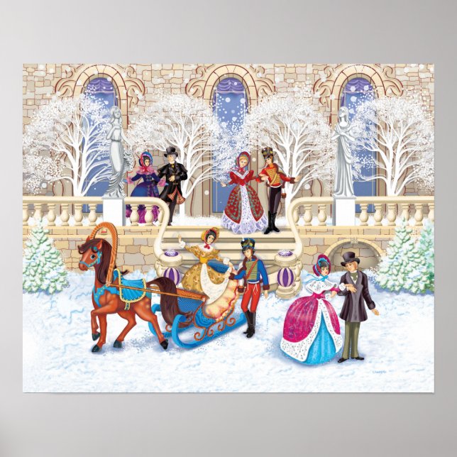 Póster Camino de invierno (Frente)